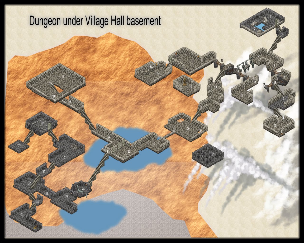 Nibirum Map: lost village hall dungeon by JimP